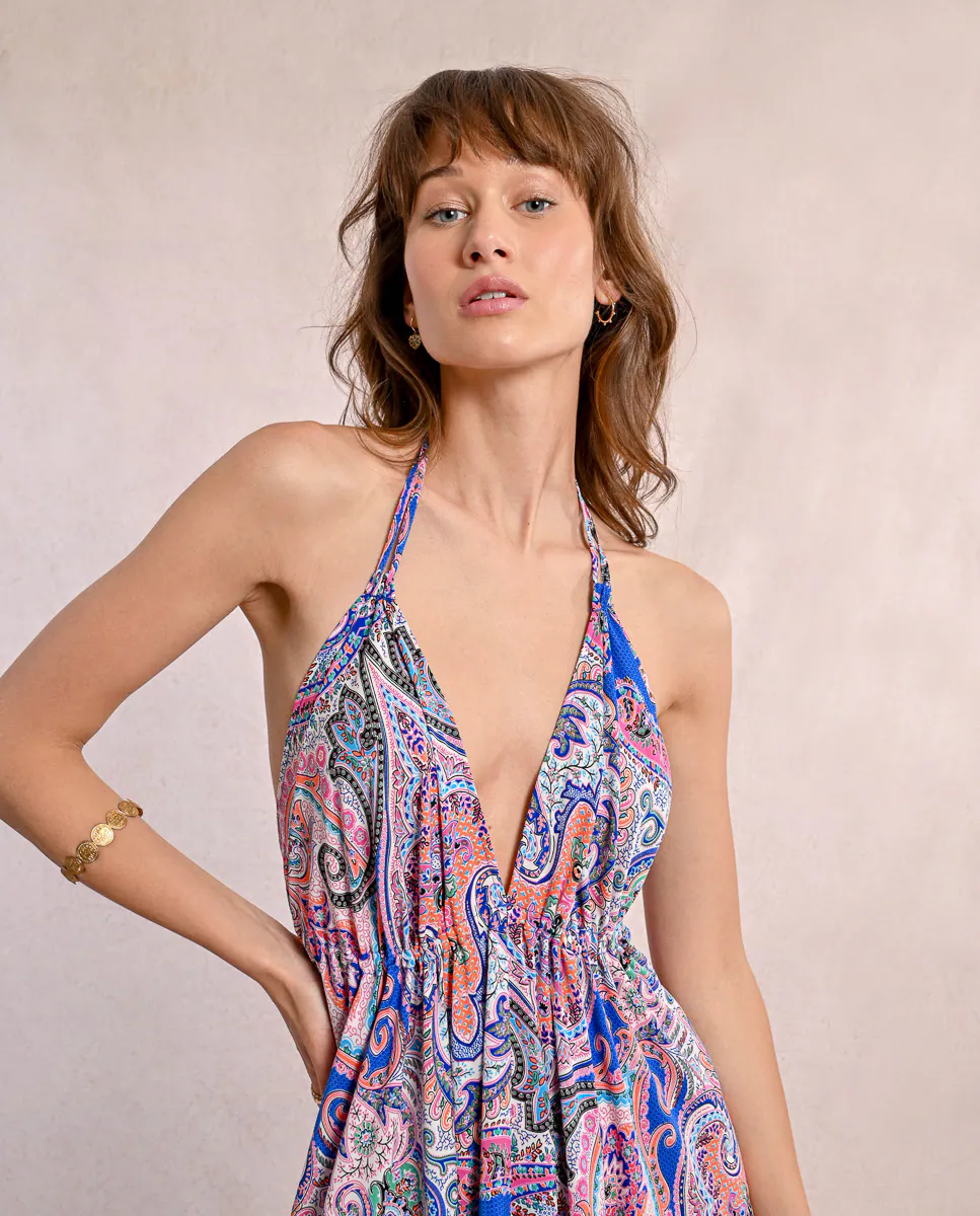 Длинное платье с запахом и принтом Molly Bracken, синий
Длинное платье с запахом и принтом Molly Bracken, синий