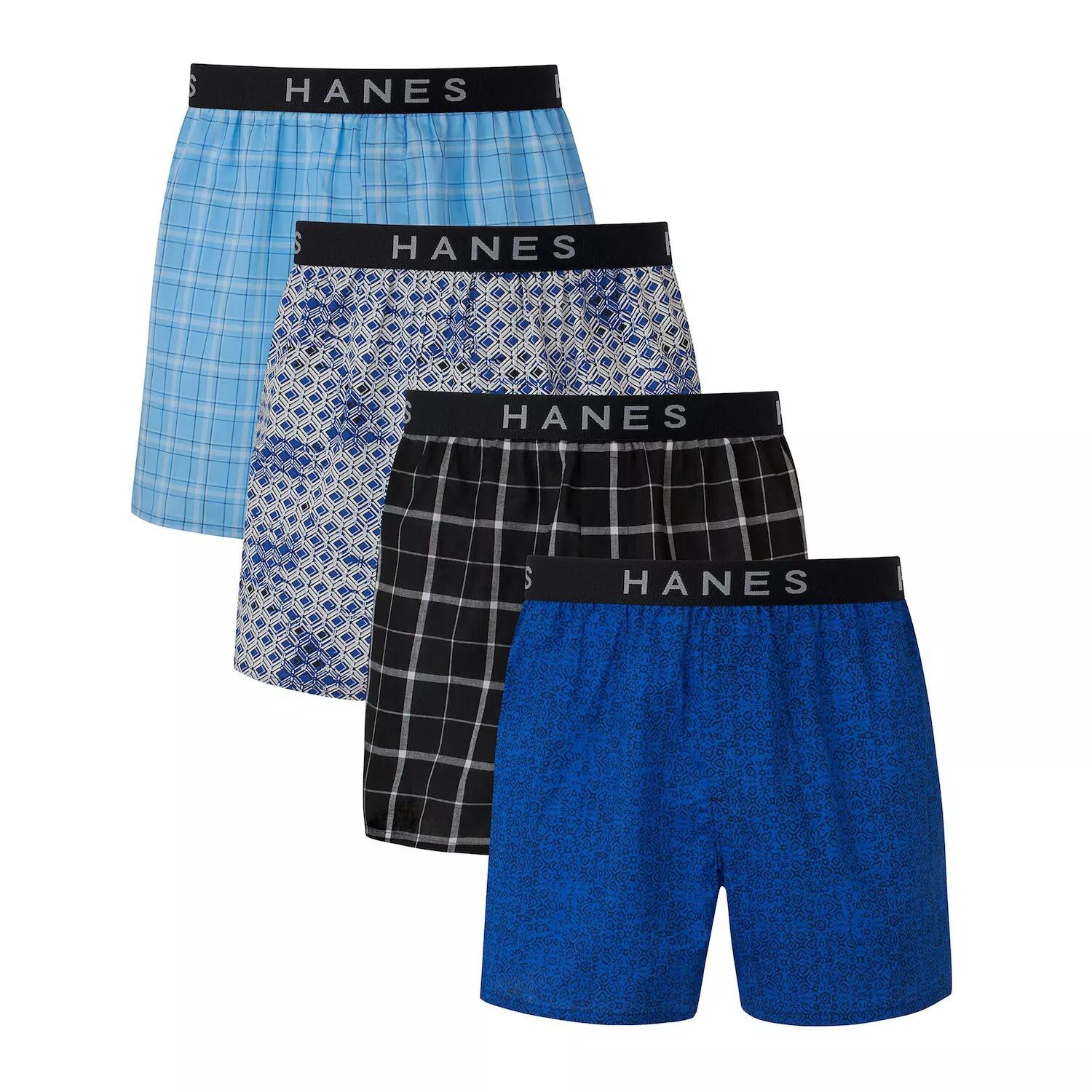 Комплект из четырех тканых боксеров Big & Tall Ultimate Cool Comfort из четырех пар Hanes
Комплект из четырех тканых боксеров Big & Tall Ultimate Cool Comfort из четырех пар Hanes