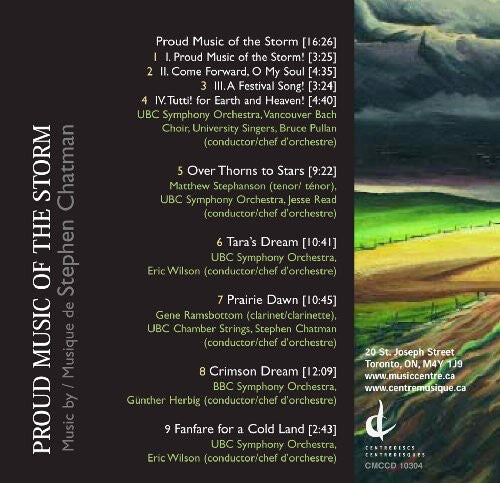CD диск Chatman / Ramsbottom / Ubc So / Pullan / Wilson: Proud Music of the Storm
CD диск Chatman / Ramsbottom / Ubc So / Pullan / Wilson: Proud Music of the Storm