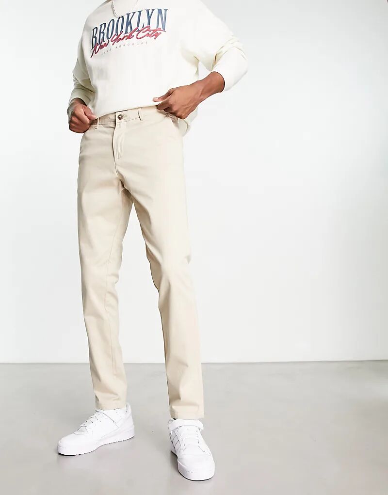 Jack & Jones Intelligence – Узкие брюки-чинос бежевого цвета
Jack & Jones Intelligence – Узкие брюки-чинос бежевого цвета