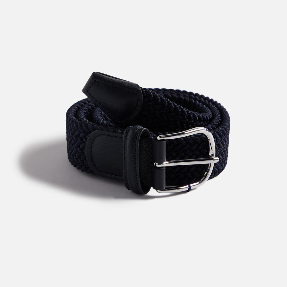 Ремень Anderson's Classic Stretch Woven Belt, темно-синий
Ремень Anderson's Classic Stretch Woven Belt, темно-синий