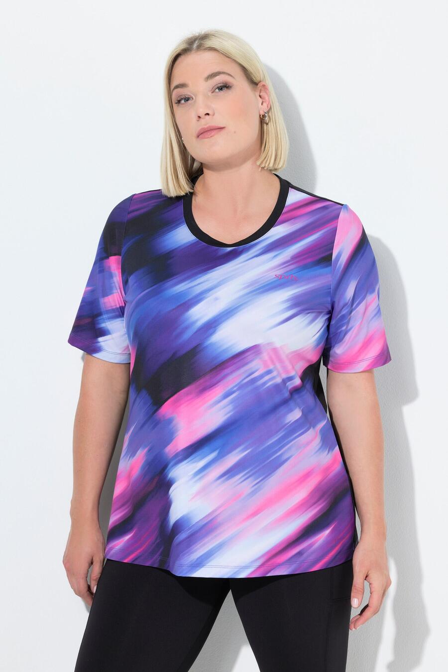 ULLA POPKEN Женская футболка с вырезом на спине, круглым вырезом, коротким рукавом, из переработанного материала
ULLA POPKEN Женская футболка с вырезом на спине, круглым вырезом, коротким рукавом, из переработанного материала