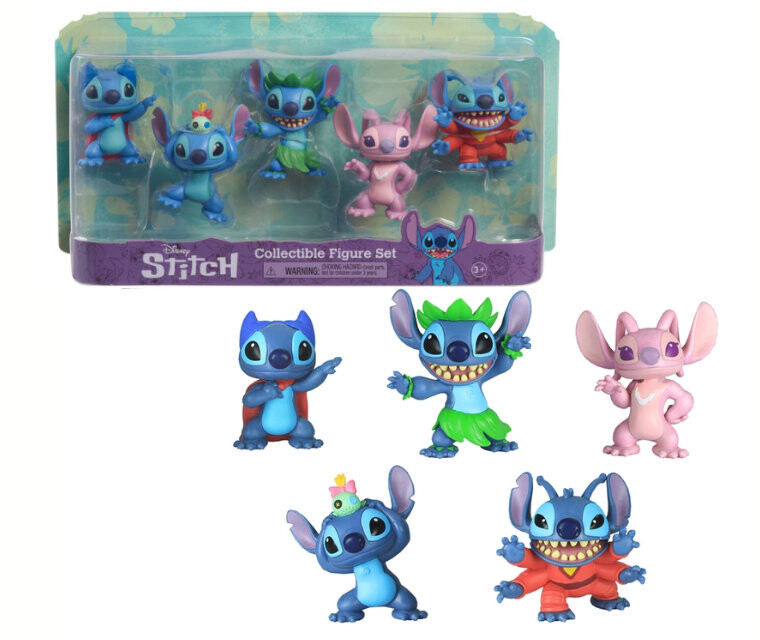 Набор фигурок STITCH Фигурка STITCH, 5 упаковок, 7 см JUST PLAY 46211 
Набор фигурок STITCH Фигурка STITCH, 5 упаковок, 7 см JUST PLAY 46211
