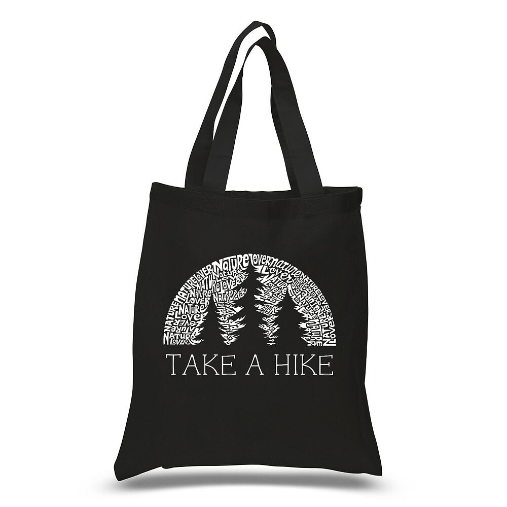 Маленькая большая сумка Word Art - Любитель природы LA Pop Art, черный 
Маленькая большая сумка Word Art - Любитель природы LA Pop Art, черный