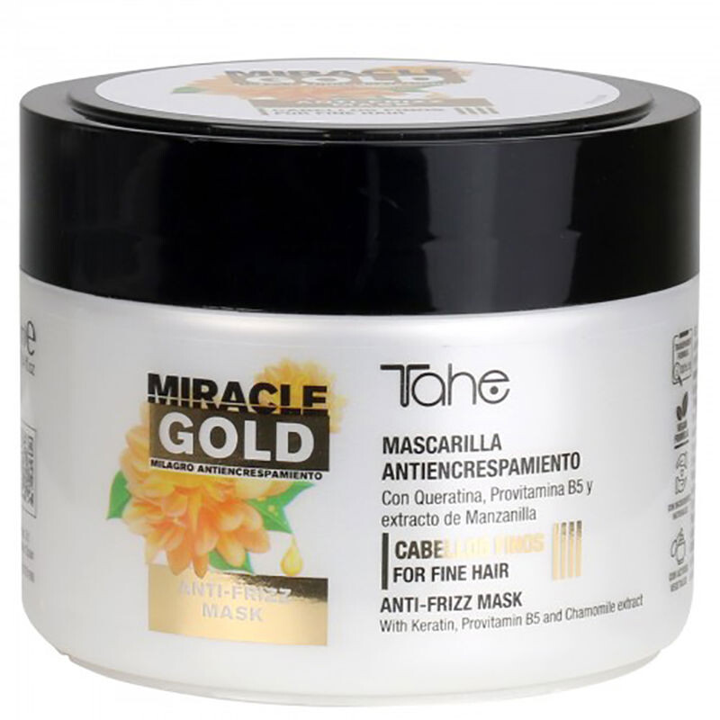 Маска против вьющихся волос Miracle Gold Anti Frizz Mascarilla Cabellos Finos Tahe, 300 мл
Маска против вьющихся волос Miracle Gold Anti Frizz Mascarilla Cabellos Finos Tahe, 300 мл
