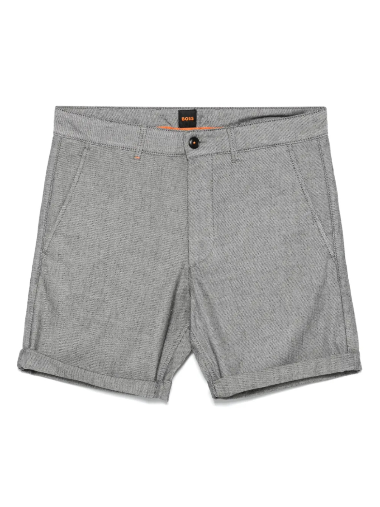 Шорты-чиносы с меланжевым эффектом BOSS, серый
Шорты-чиносы с меланжевым эффектом BOSS, серый