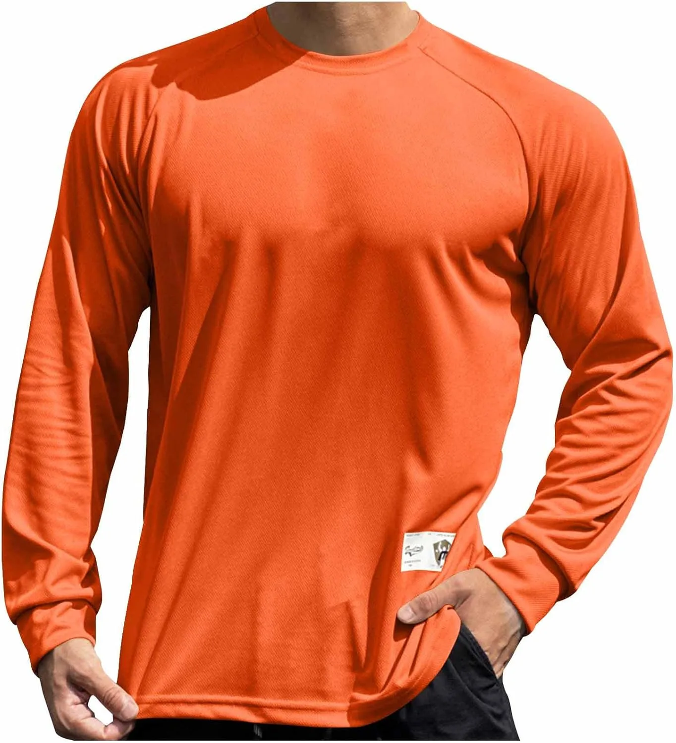 Футболка для тренировок мужская с длинным рукавом и круглым вырезом
Футболка для тренировок мужская с длинным рукавом и круглым вырезом