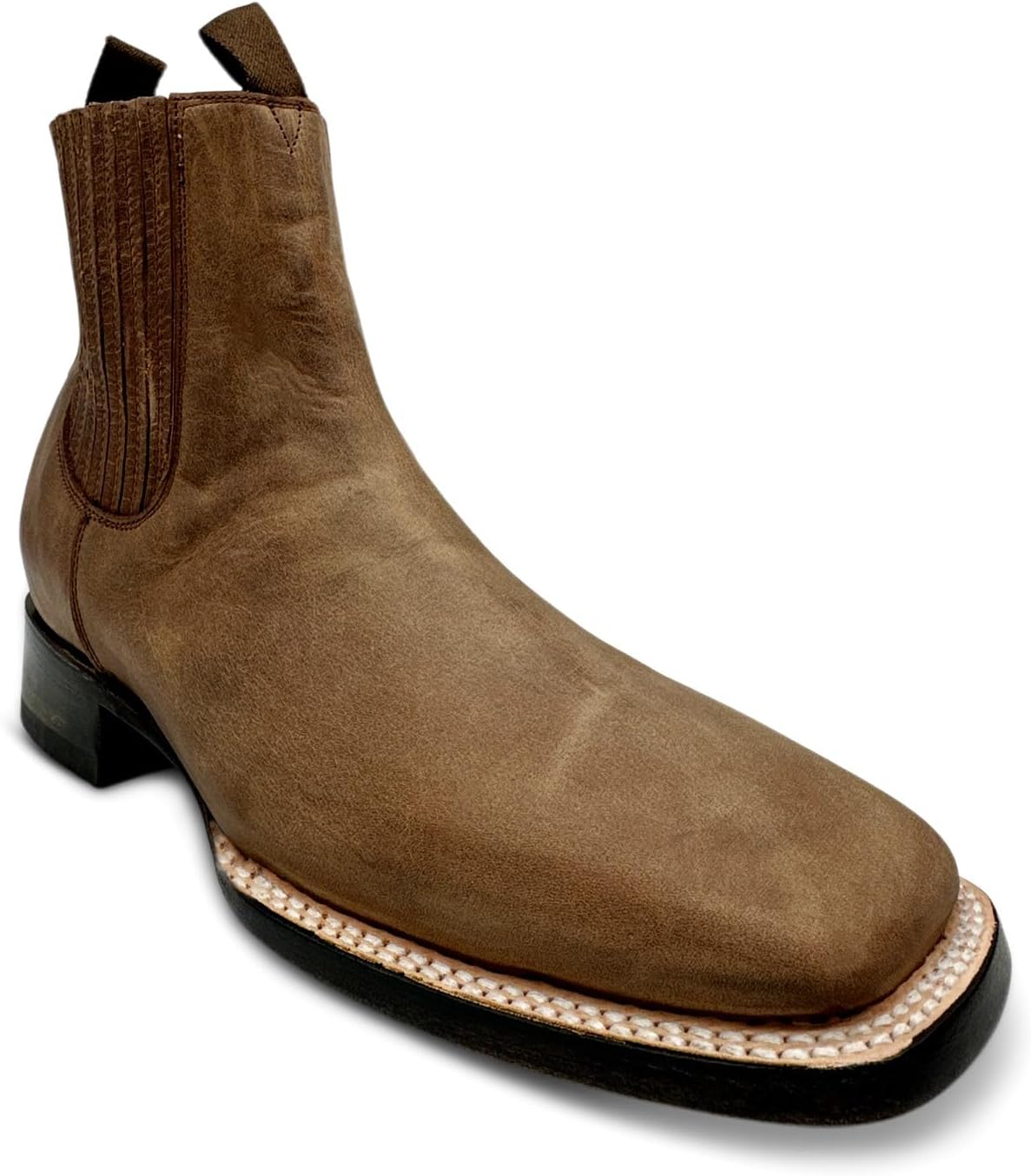 Мужские кожаные ковбойские вестерн-ботинки выше щиколотки с квадратным носком Челси The Western Shops, Tan/Tang
Мужские кожаные ковбойские вестерн-ботинки выше щиколотки с квадратным носком Челси The Western Shops, Tan/Tang