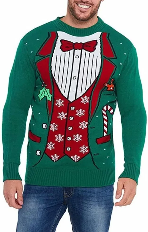 Мужской свитер Kerio Ugly Christmas с рождественским принтом
Мужской свитер Kerio Ugly Christmas с рождественским принтом