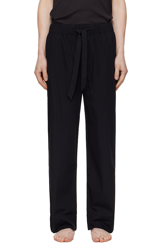 Пижамные брюки из поплина Tekla, черный
Пижамные брюки из поплина Tekla, черный