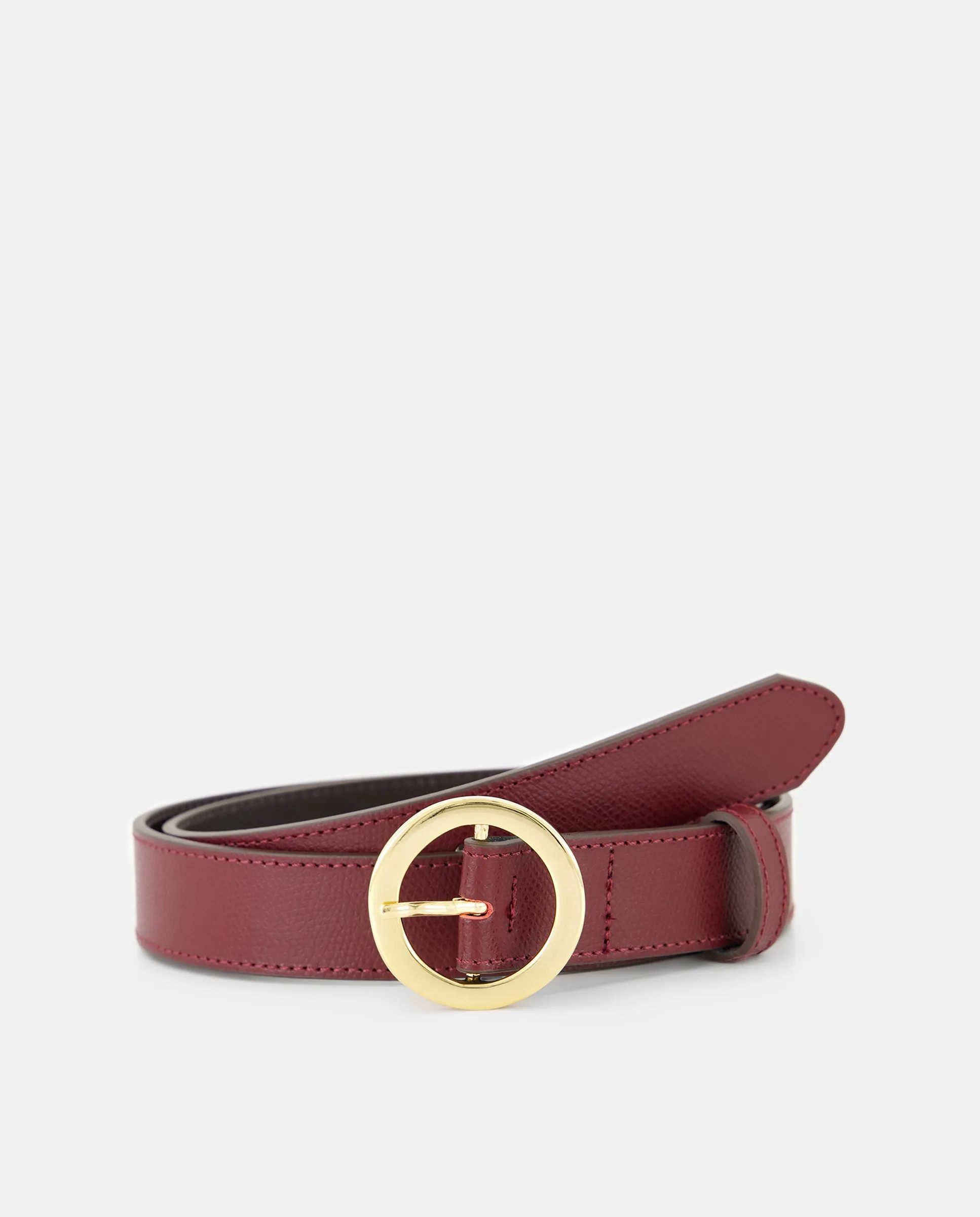 Кожаный ремень с круглой пряжкой Latouche, бордовый
Кожаный ремень с круглой пряжкой Latouche, бордовый