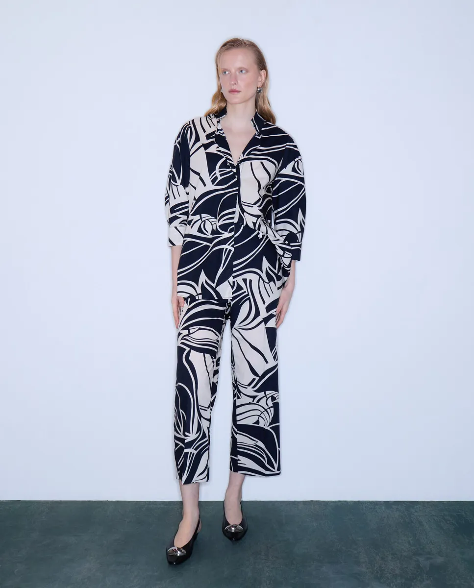 Женские укороченные поплиновые брюки Woman Limited El Corte Inglés, синий
Женские укороченные поплиновые брюки Woman Limited El Corte Inglés, синий