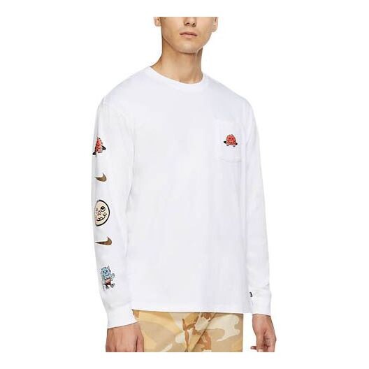 Футболка Nike SB Cartoon logo Printing Pocket Skateboard Long Sleeves White, белый
Футболка Nike SB Cartoon logo Printing Pocket Skateboard Long Sleeves White, белый
