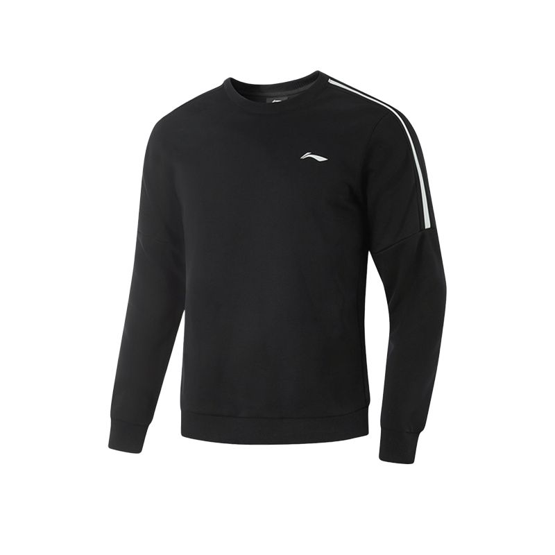 Li-Ning Толстовка Li Ning Unisex черная с круглым вырезом Moderate Regular
Li-Ning Толстовка Li Ning Unisex черная с круглым вырезом Moderate Regular