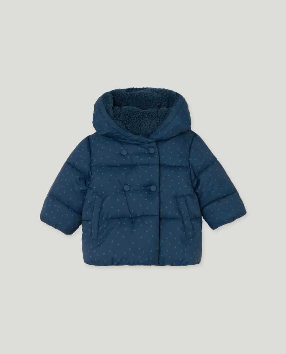 Пуховик с принтом для девочки Baby El Corte Inglés, темно-синий 
Пуховик с принтом для девочки Baby El Corte Inglés, темно-синий