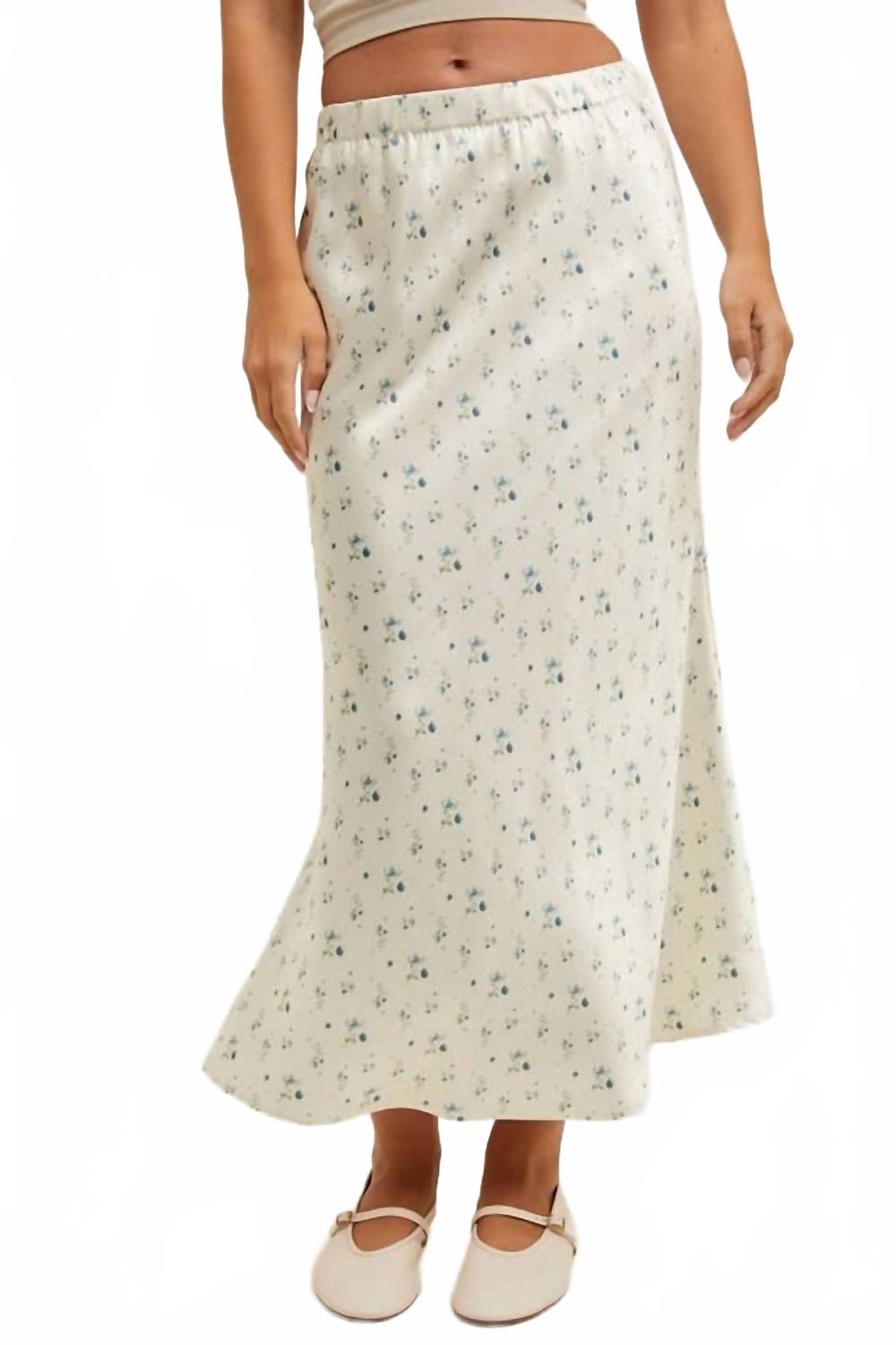 Нежный цветочный сатиновый миди-юбка в цвете экрю WISHLIST, Ecru
Нежный цветочный сатиновый миди-юбка в цвете экрю WISHLIST, Ecru