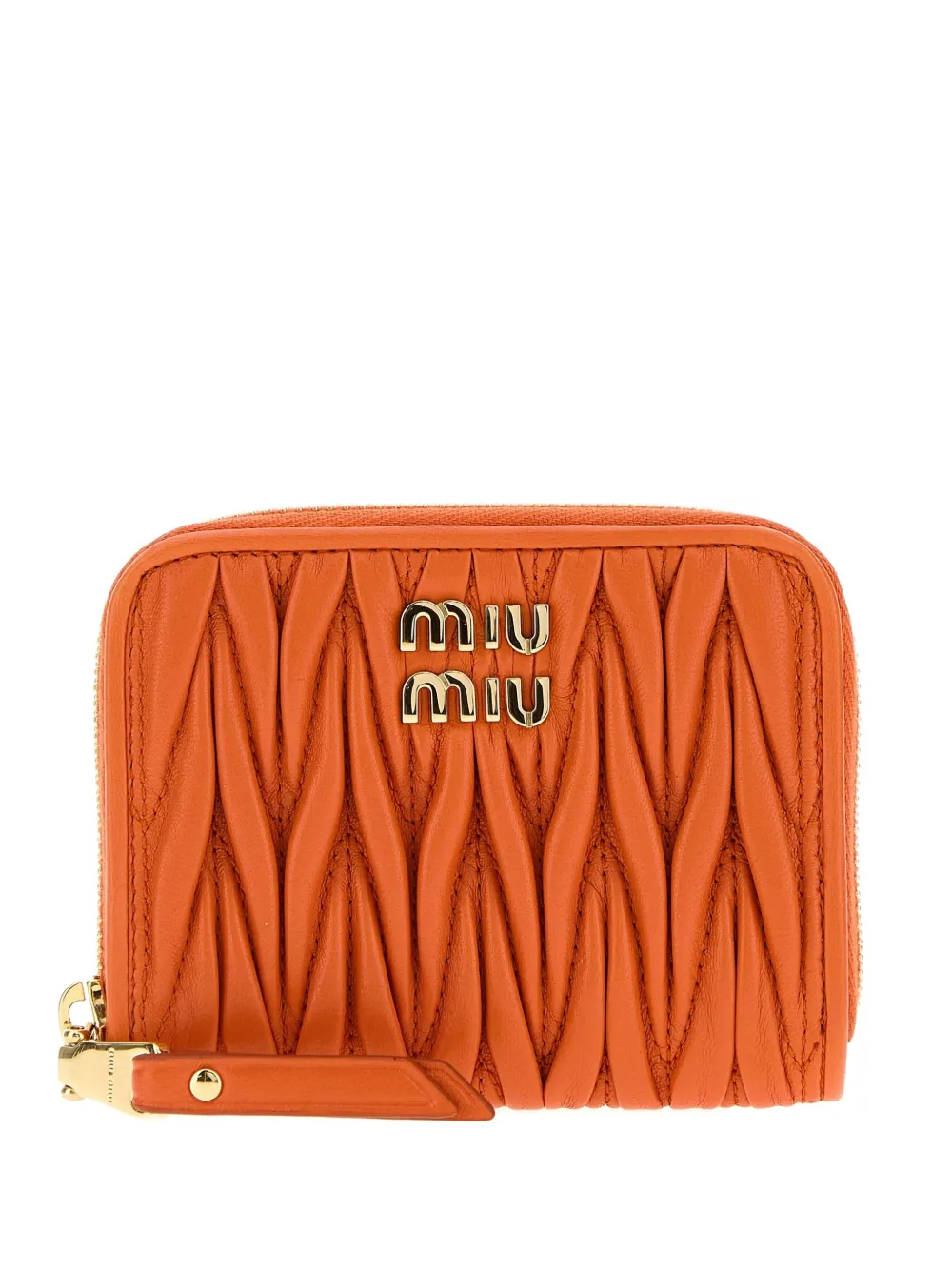 Портмоне из кожи наппа Matelassé MIU MIU, оранжевый
Портмоне из кожи наппа Matelassé MIU MIU, оранжевый
