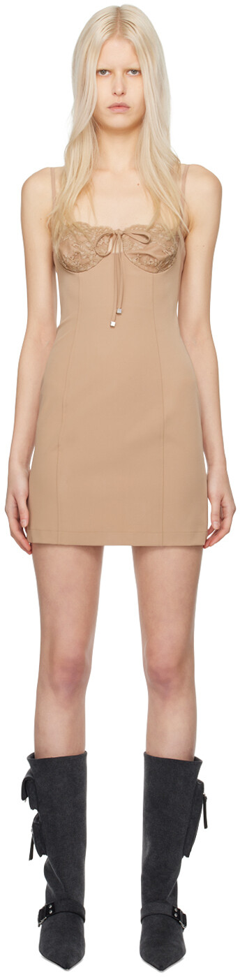 Бежевое мини-платье с фестонами Blumarine, Бежевый, Бежевое мини-платье с фестонами Blumarine
Бежевое мини-платье с фестонами Blumarine, Бежевый, Бежевое мини-платье с фестонами Blumarine