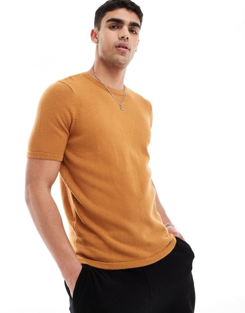 Ярко-оранжевая футболка ASOS DESIGN из трикотажного хлопка средней плотности
Ярко-оранжевая футболка ASOS DESIGN из трикотажного хлопка средней плотности