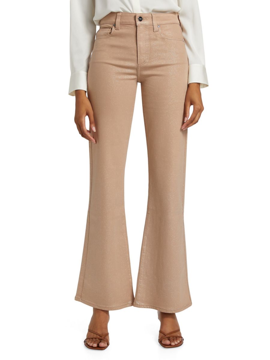 Расклешенные брюки Leenah с покрытием Paige, цвет Latte Silver Glitter Ombre
Расклешенные брюки Leenah с покрытием Paige, цвет Latte Silver Glitter Ombre