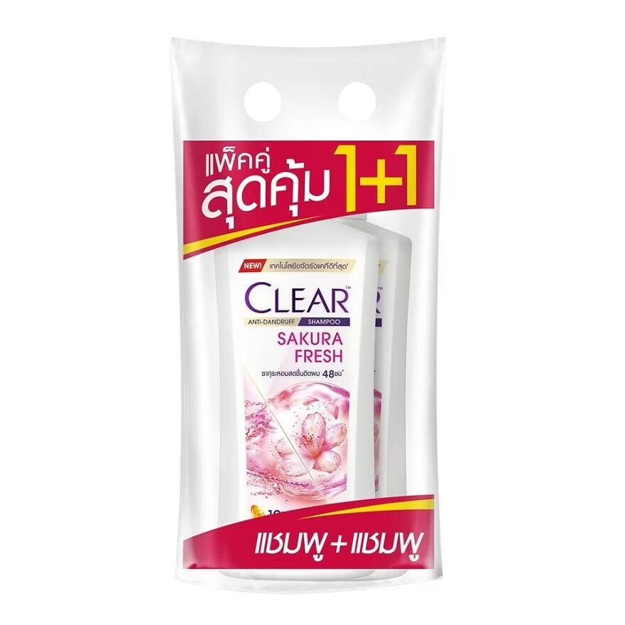 Clear Шампунь против перхоти для ухода за кожей головы Sakura Fresh, 370 мл, двойная упаковка, Pink
Clear Шампунь против перхоти для ухода за кожей головы Sakura Fresh, 370 мл, двойная упаковка, Pink
