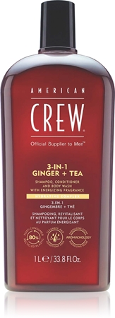 Шампунь 3в1 American Crew 3 in 1 Ginger + Tea, 1000 ml
Шампунь 3в1 American Crew 3 in 1 Ginger + Tea, 1000 ml