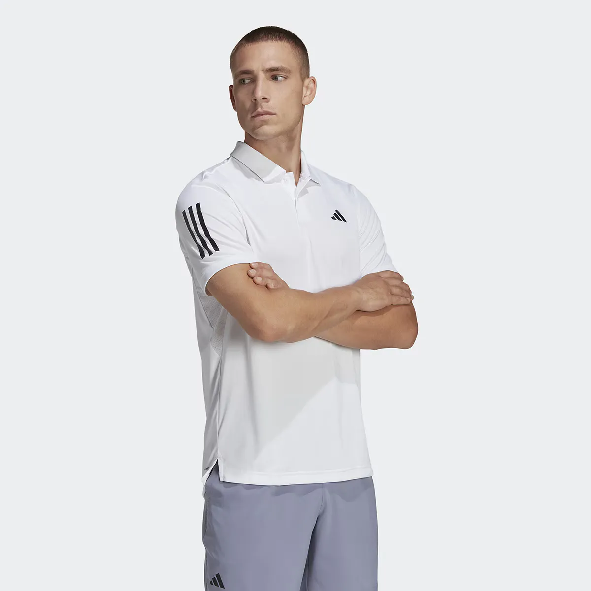 Мужской поло Club Tennis 3 bandas adidas, белый
Мужской поло Club Tennis 3 bandas adidas, белый