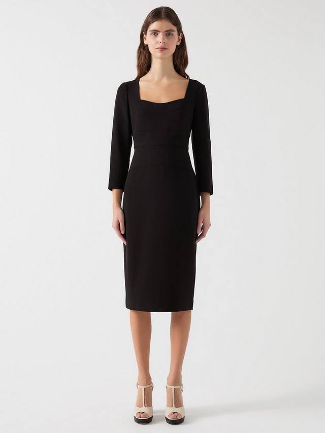 Приталенное платье миди из крепа altyn L.K.Bennett, черный
Приталенное платье миди из крепа altyn L.K.Bennett, черный