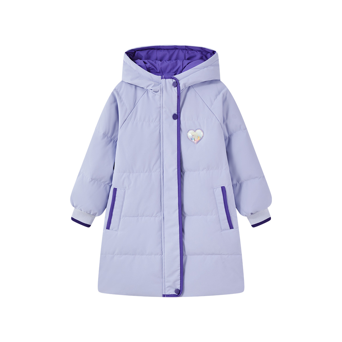 Детская пуховая куртка с капюшоном, средней жесткости Disney, фиолетовый
Детская пуховая куртка с капюшоном, средней жесткости Disney, фиолетовый