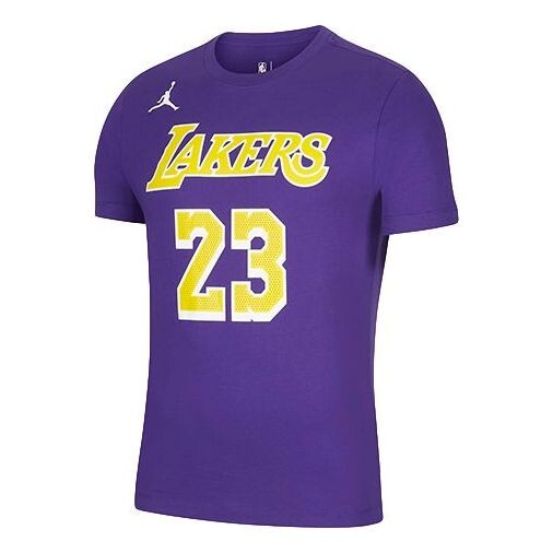 Футболка Air Jordan NBA Statement Edition Los Angeles Lakers LeBron James No. 23 Basketball Sports Short Sleeve Purple, фиолетовый 
Футболка Air Jordan NBA Statement Edition Los Angeles Lakers LeBron James No. 23 Basketball Sports Short Sleeve Purple, фиолетовый