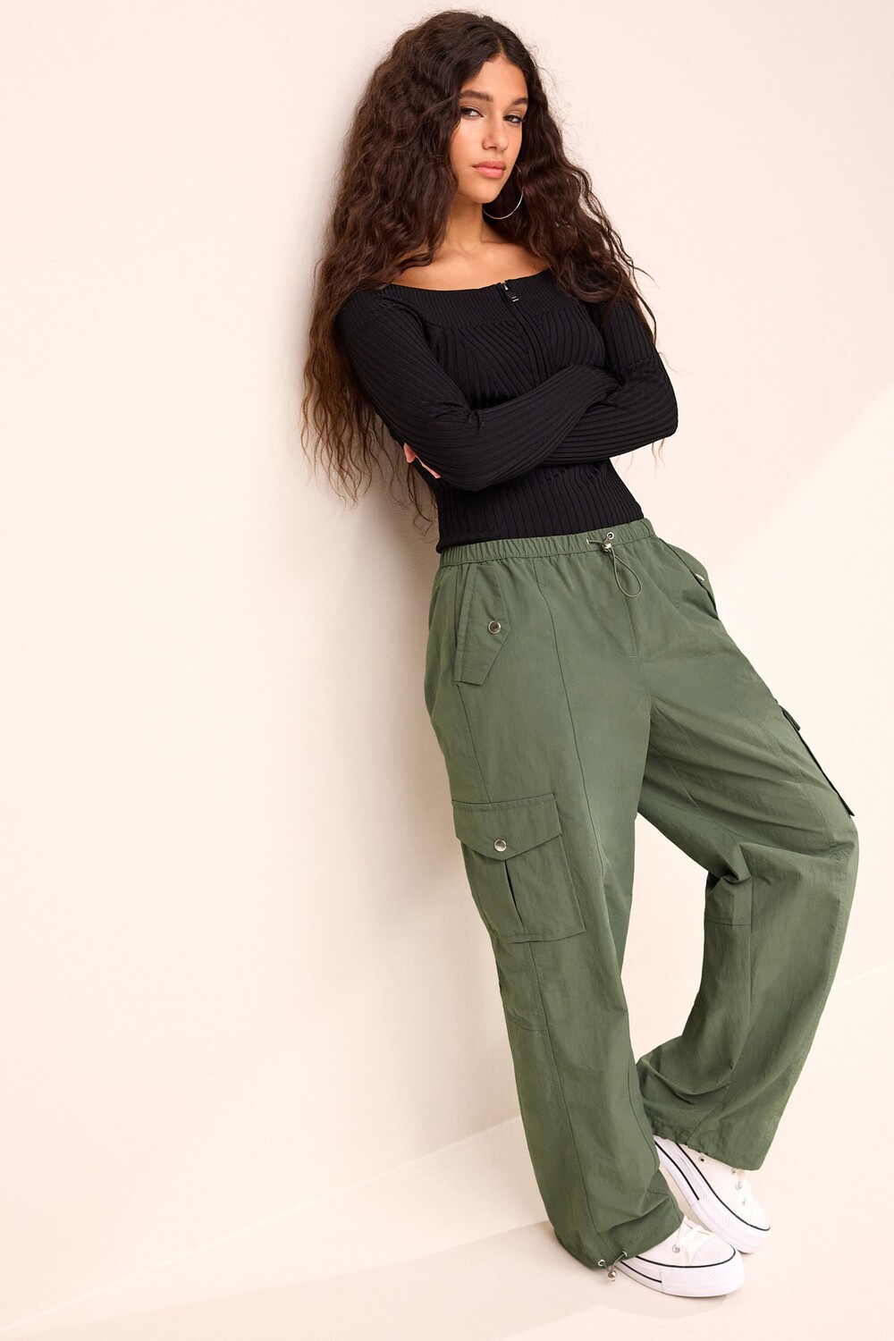 Брюки-Карго с парашютом на застежке Next, зеленый
Брюки-Карго с парашютом на застежке Next, зеленый