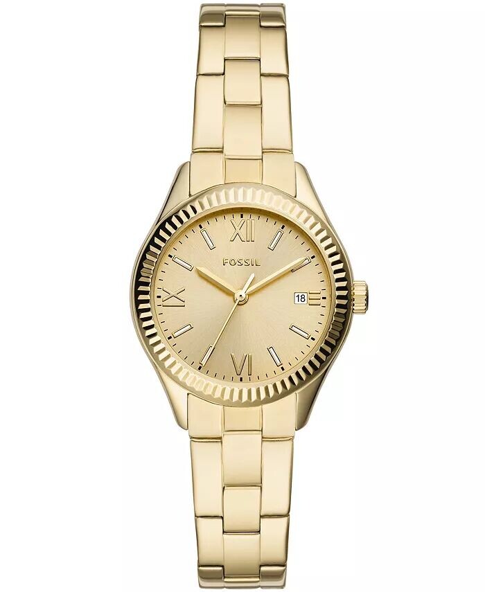 Часы Ladies Rye с тремя стрелками, золотистый цвет, нержавеющая сталь, 30 мм Fossil, золото
Часы Ladies Rye с тремя стрелками, золотистый цвет, нержавеющая сталь, 30 мм Fossil, золото