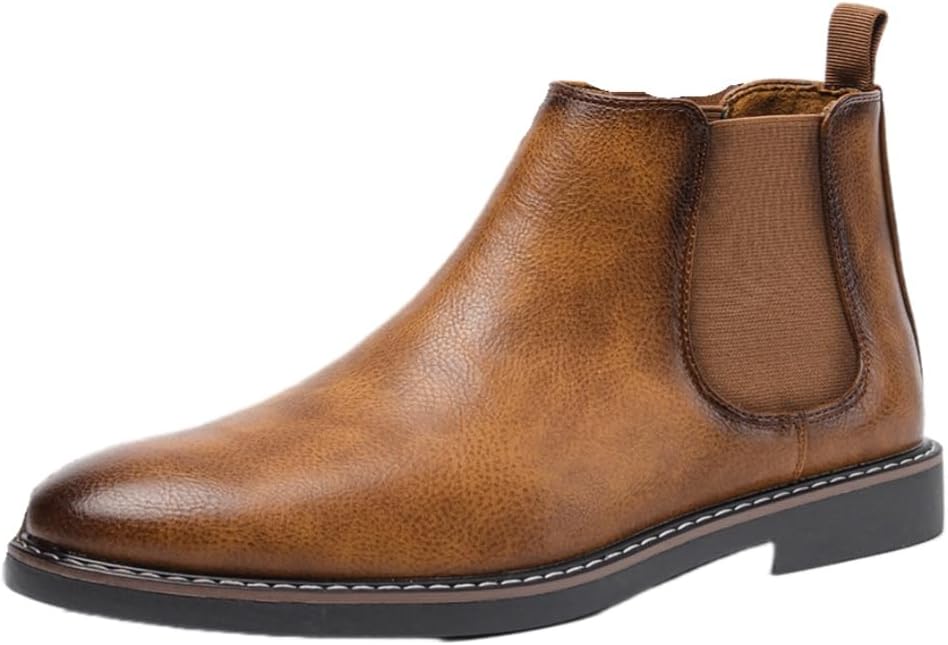 Мужские ретро-ботинки, двухцветный верх с эластичными вставками, противоскользящая резиновая подошва, подходят для зимы/осени/весны Clolinde, темно-коричневый
Мужские ретро-ботинки, двухцветный верх с эластичными вставками, противоскользящая резиновая подошва, подходят для зимы/осени/весны Clolinde, темно-коричневый