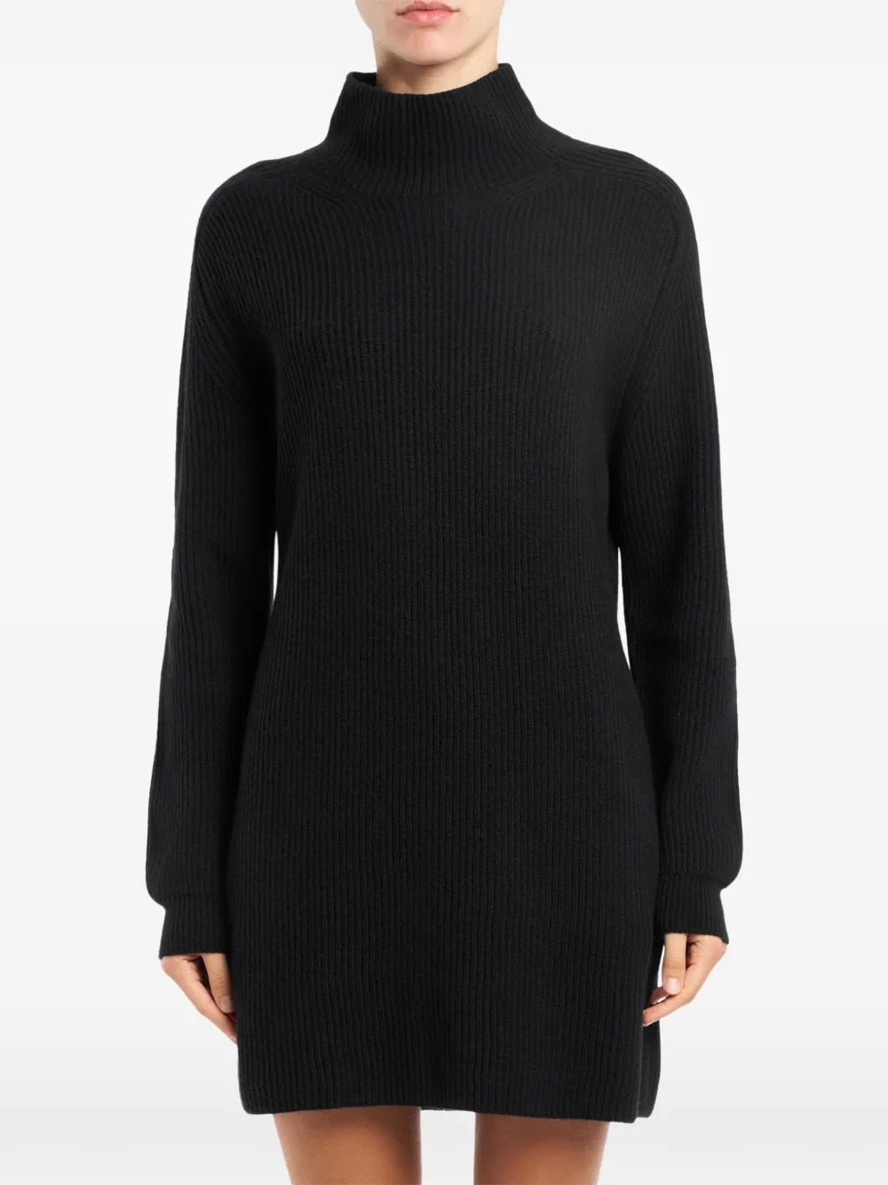 Мини-платье с высоким воротником и нашивкой-логотипом Dondup, черный
Мини-платье с высоким воротником и нашивкой-логотипом Dondup, черный