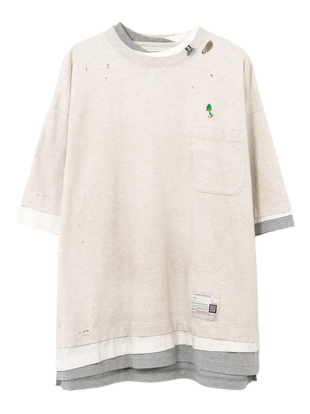 Футболка с карманом Maison Mihara Yasuhiro, нейтральный
Футболка с карманом Maison Mihara Yasuhiro, нейтральный