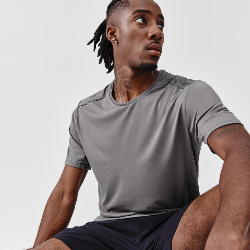 Мужская футболка для бега Dry+ Гранитно-серая, дышащая KALENJI, цвет gris
Мужская футболка для бега Dry+ Гранитно-серая, дышащая KALENJI, цвет gris