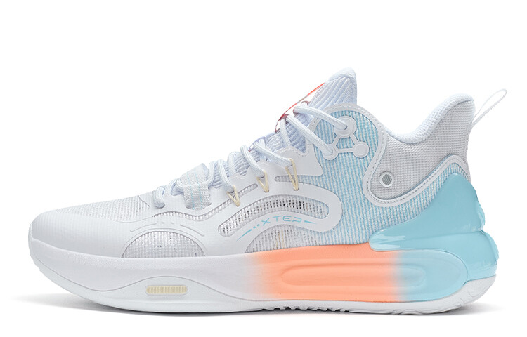 Баскетбольные кроссовки мужские с низким верхом, новые, белые/светло-бирюзовые Xtep
Баскетбольные кроссовки мужские с низким верхом, новые, белые/светло-бирюзовые Xtep