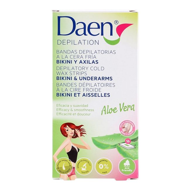 Полоски холодного воска для депиляции зоны бикини и подмышек (16 шт.) Daen
Полоски холодного воска для депиляции зоны бикини и подмышек (16 шт.) Daen