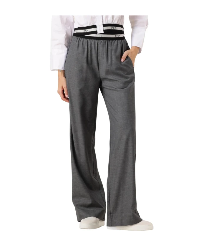 Длинные брюки с плиссированным логотипом Co'Couture, серый
Длинные брюки с плиссированным логотипом Co'Couture, серый