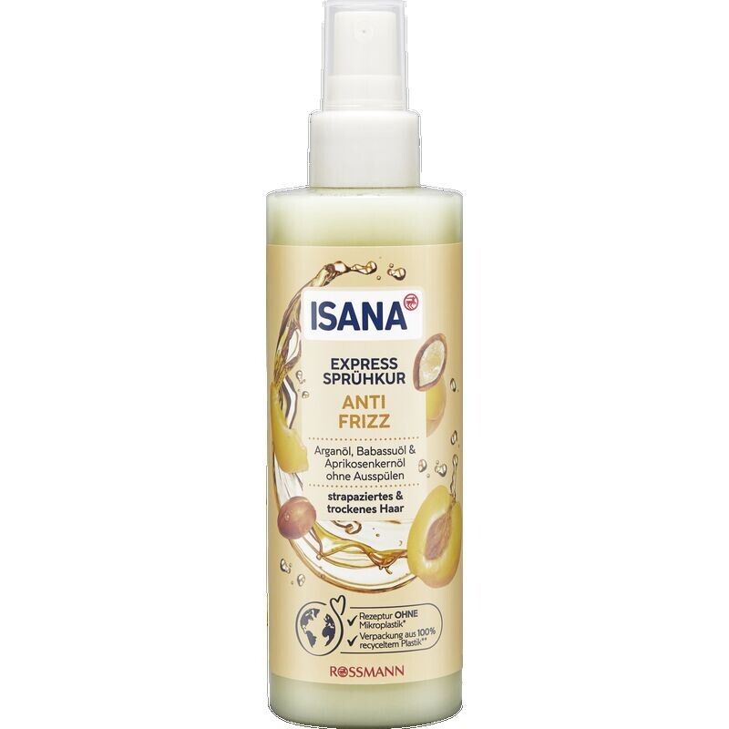 Экспресс-спрей против вьющихся волос ISANA, 200 ml
Экспресс-спрей против вьющихся волос ISANA, 200 ml