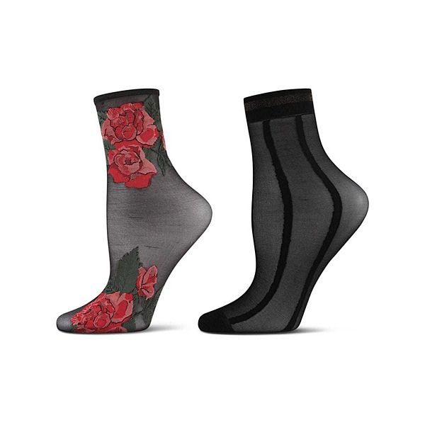 Женские модные носочки 2 пары Memoi, Black Red
Женские модные носочки 2 пары Memoi, Black Red