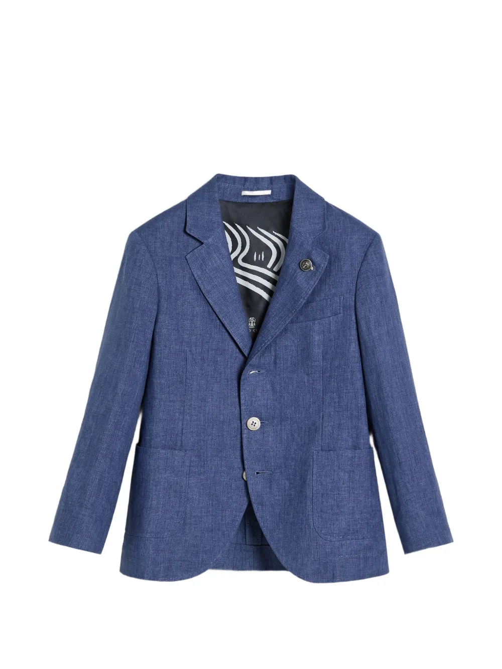 Льняной пиджак délave Brunello Cucinelli Kids, синий
Льняной пиджак délave Brunello Cucinelli Kids, синий