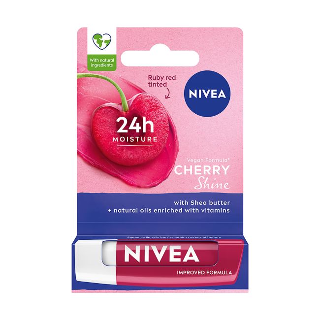 Вишневый бальзам для губ Nivea, 4,8 гр 
Вишневый бальзам для губ Nivea, 4,8 гр