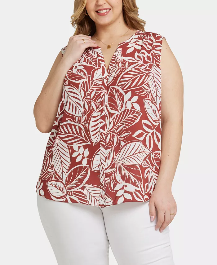 Топ без рукавов больших размеров с защипами NYDJ, мультиколор
Топ без рукавов больших размеров с защипами NYDJ, мультиколор