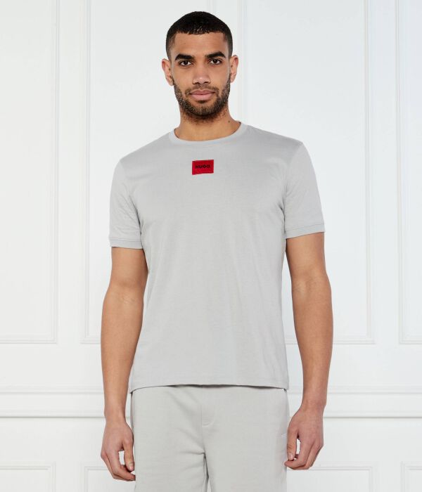 Футболка diragolino212 Regular fit Hugo, серебряный 
Футболка diragolino212 Regular fit Hugo, серебряный