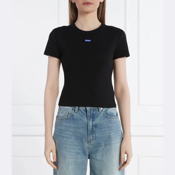 Футболка приталенного кроя Baby tee_b Hugo, черный
Футболка приталенного кроя Baby tee_b Hugo, черный