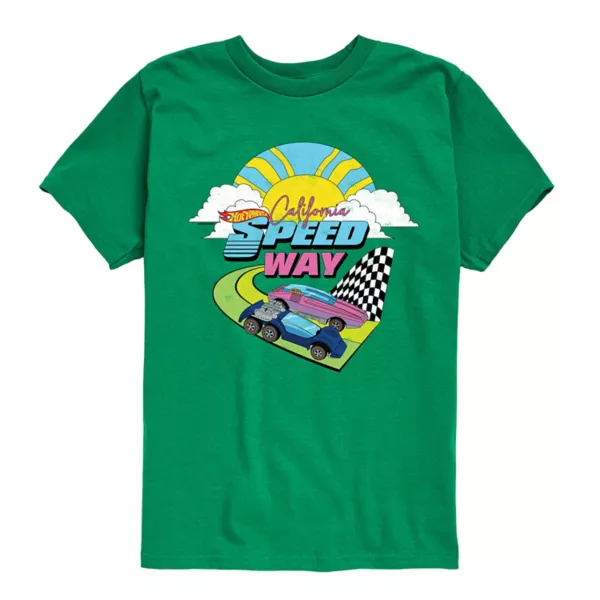 Футболка с принтом California Speedway для мальчиков 8-20 лет Hot Wheels, цвет kelly green 
Футболка с принтом California Speedway для мальчиков 8-20 лет Hot Wheels, цвет kelly green