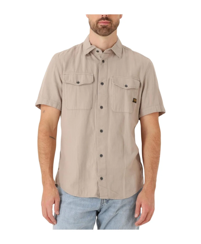 Повседневная темно-синяя приталенная рубашка для мужчин G-Star, бежевый
Повседневная темно-синяя приталенная рубашка для мужчин G-Star, бежевый