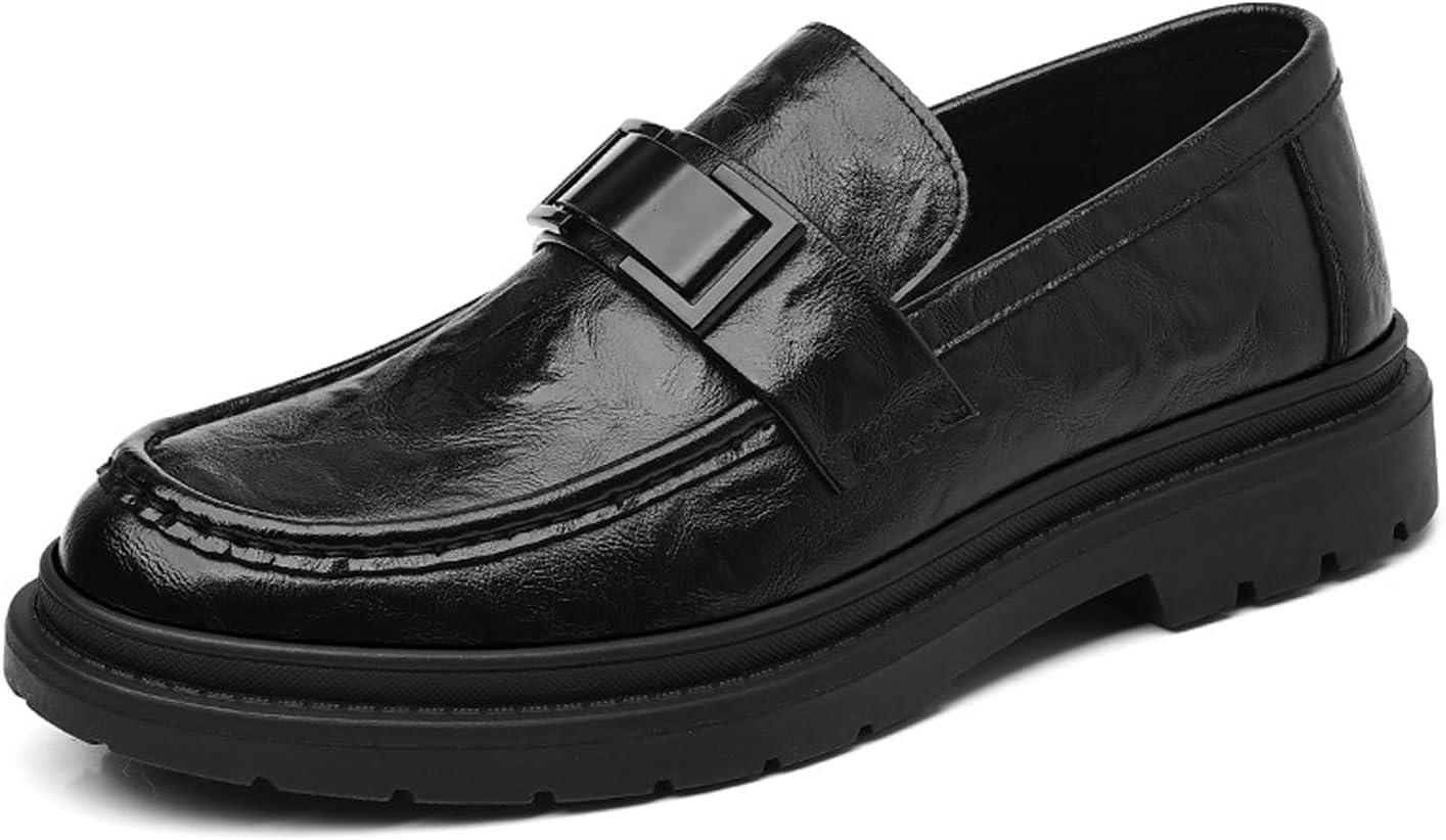 Мужские кожаные лоферы с массивным каблуком, классический округлый носок, удобная мягкая подошва, противоскользящие, для бизнеса, работы и формальных событий Fifilapin, черный
Мужские кожаные лоферы с массивным каблуком, классический округлый носок, удобная мягкая подошва, противоскользящие, для бизнеса, работы и формальных событий Fifilapin, черный