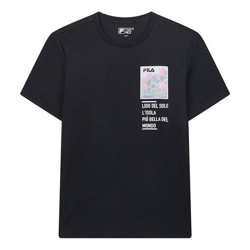 Футболка cotton short sleeve blue Fila, синий 
Футболка cotton short sleeve blue Fila, синий